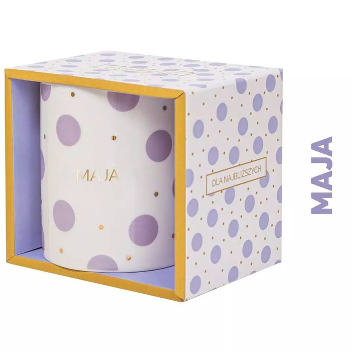 Kubek prezentowy Maja. Be-Happy Gifts. Nowy Produkt