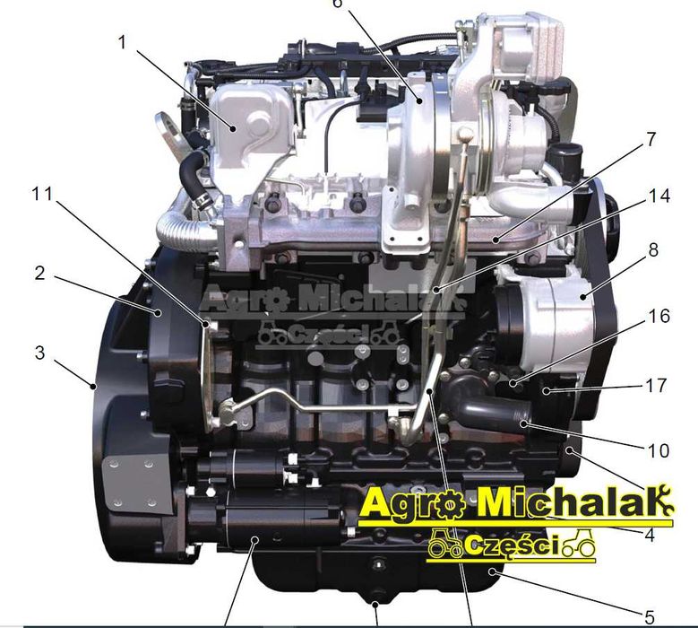 Silnik JCB TCA 68KW T4 , JCB 531, 541, 3CX, 4CX, 536, 320/40596