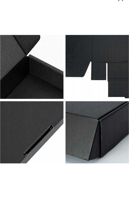 Pudełko Prezentowe 10sztuk Czarne Karton Ozdobny,  Kraft 150x100x60mm
