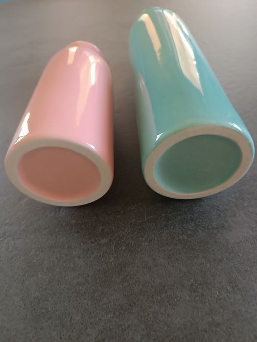 Wazony cylindryczne, ceramiczne 2 sztuki