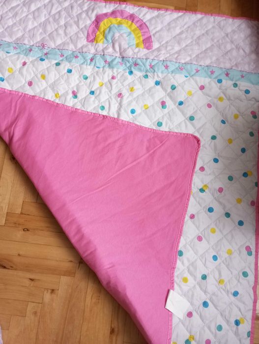 Baby Bumper Set Piękny pled-kocyk dla dziewczynki rozm.120 x 100
