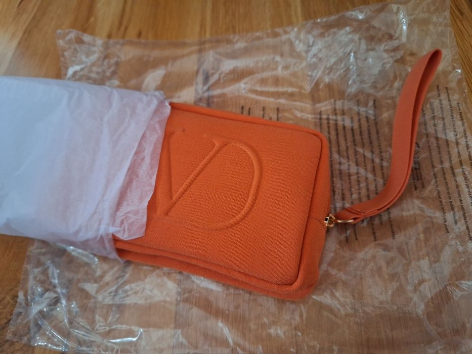Kosmetyczka Valentino nowa pomarańczowa small orange pouch