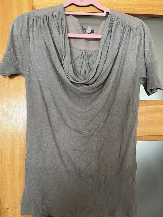 Blusa cinzenta malha fina
