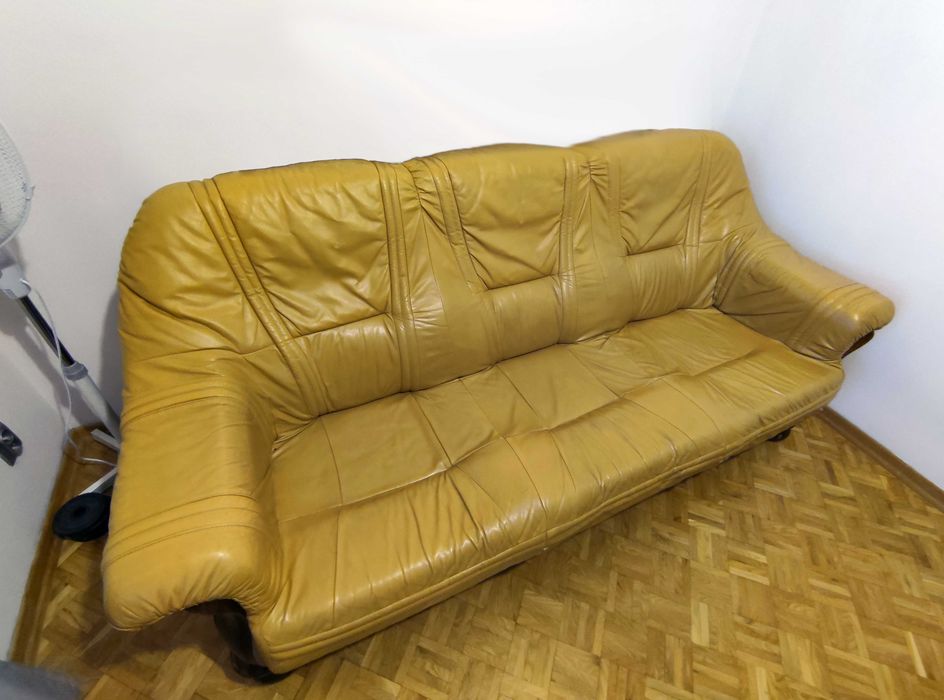 Kanapa sofa skóra antyk