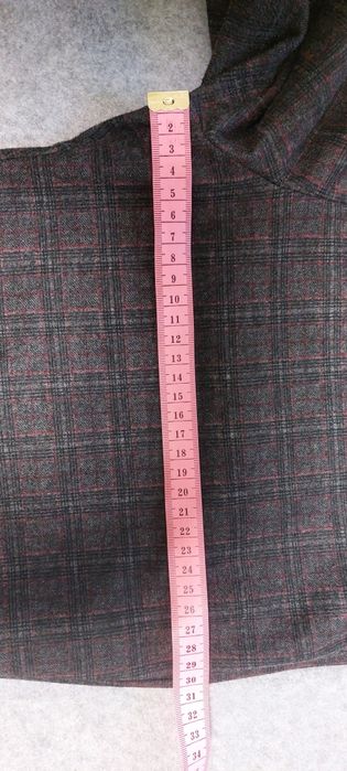 Жіночі теплі штани у клітинку, розмір 46