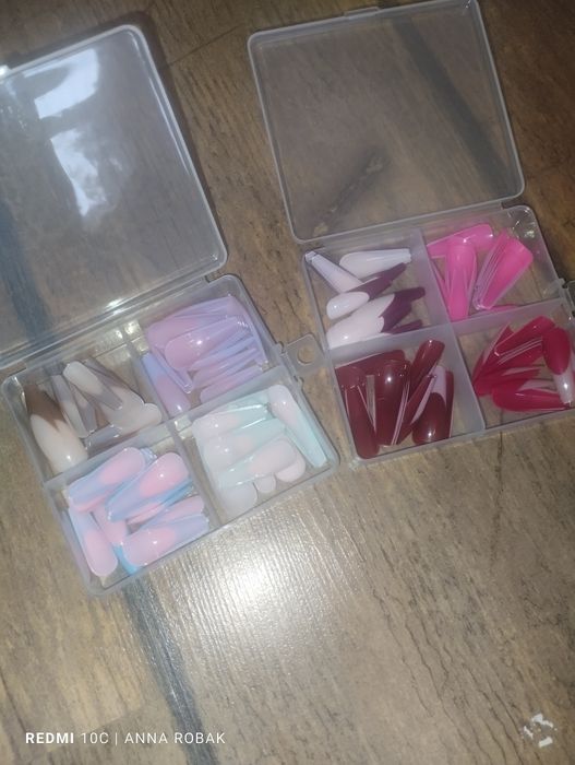 Nowe tipsy trumienki zestaw dwóch