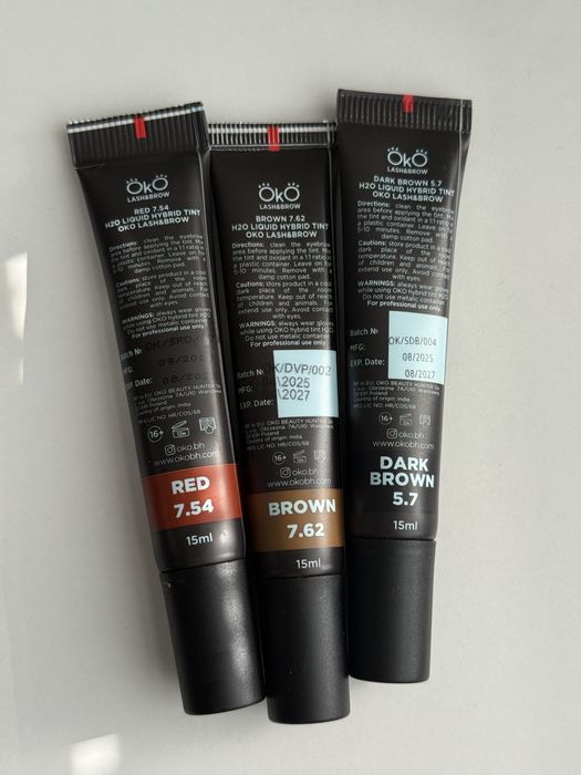 Farbki Oko Brown, Red, Dark Brown, oxydant