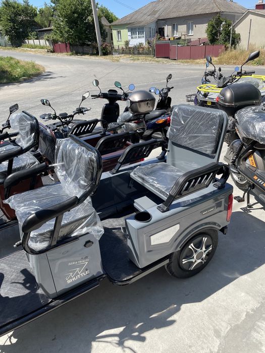 Доставка безкоштовна акумуляторний трицикл Їдемо 800W баланс трініті.