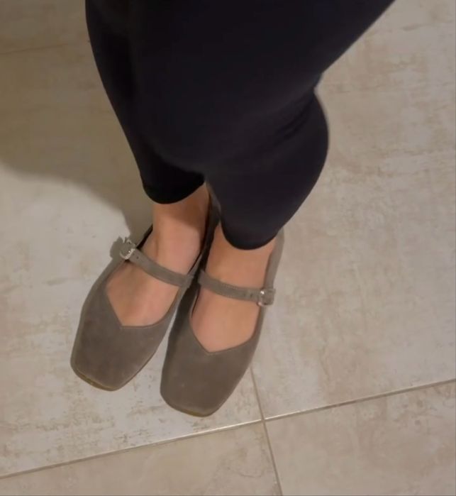 Замшеві балетки жіночі туфлі 37 розмір