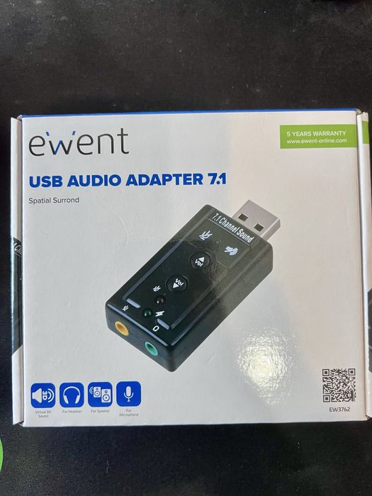 Ewent usb audio adapter 7.1 (Novo)