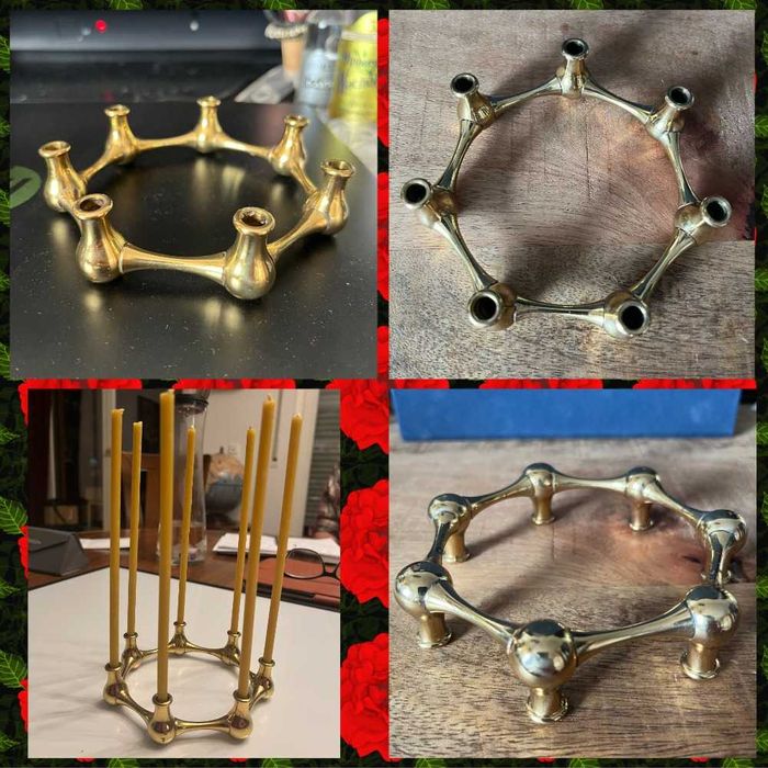 Менора Иудаика Семисвечник Подсвечник Шабат Свечи Винтаж