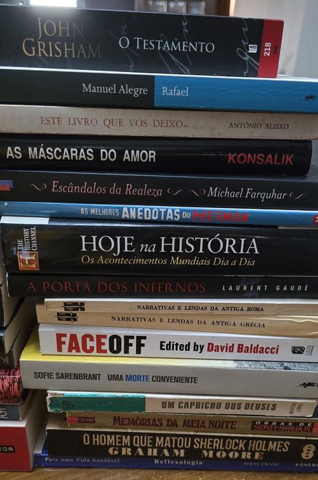 Livros vários de 3 a 7 euros