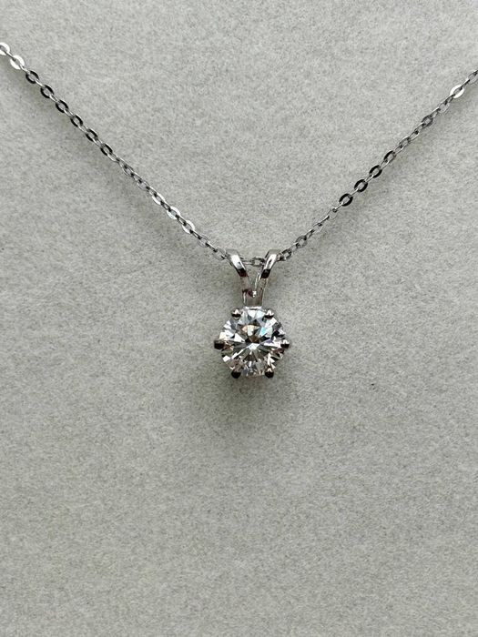 Zawieszka 0,5ct z naturalnym diamentem brylantem certyfikat GIA I/VS2
