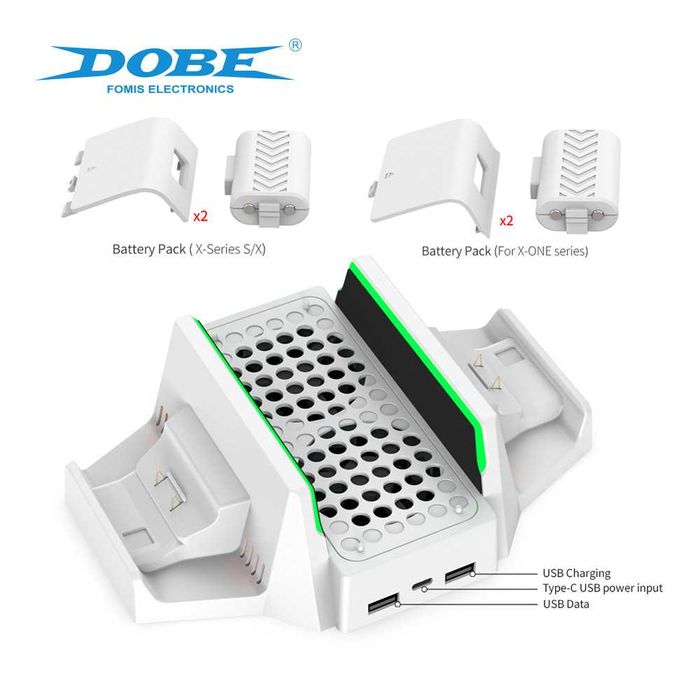 Охлаждающая Подставка XBOX SERIES S 2 АККУМУЛЯТОРА