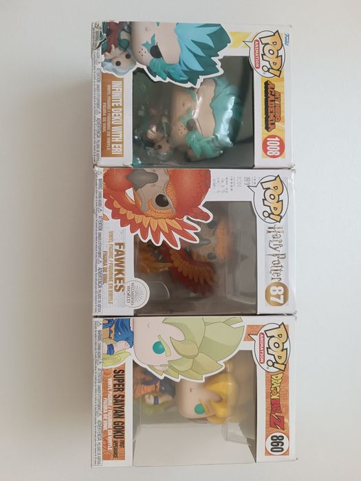 Funko Pop, Harry Potter, Dragon Ball, My Hero Academia