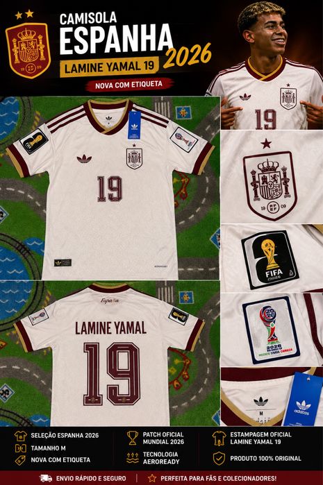 Camisola Seleção Espanhola - Lamine Yamal 19