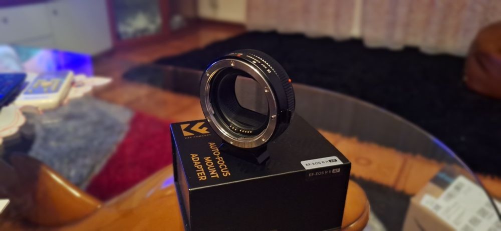 Adaptador Lente K&F CONCEPT Canon Auto EF/EF-S a EOS R
