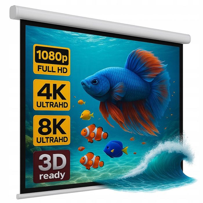 EKRAN PROJEKCYJNY ŚCIENNY AVC-M170 84" 170X130 AV Centrum Bydgoszcz