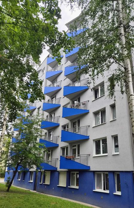 Wynajmę mieszkanie - 2 pokoje z osobną kuchnią, łazienką i balkonem | 43 m² | Katowice, Sokolska (Niebieskie Bloki) | Od zaraz
