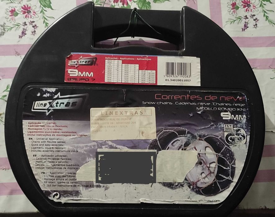 Correntes carro para neve