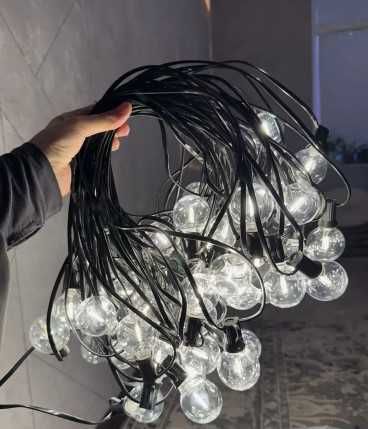 Нова ретро-гірлянда в стилі лофт/вінтаж, 15 метрів з 25 лампочками