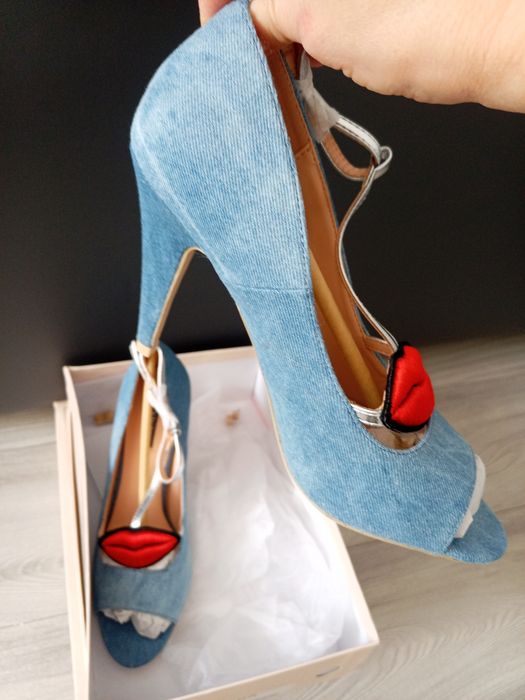 Buty dżinsowe szpilki nowe 38 i 39