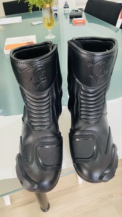 Botas motard homem no 44 impecaveis