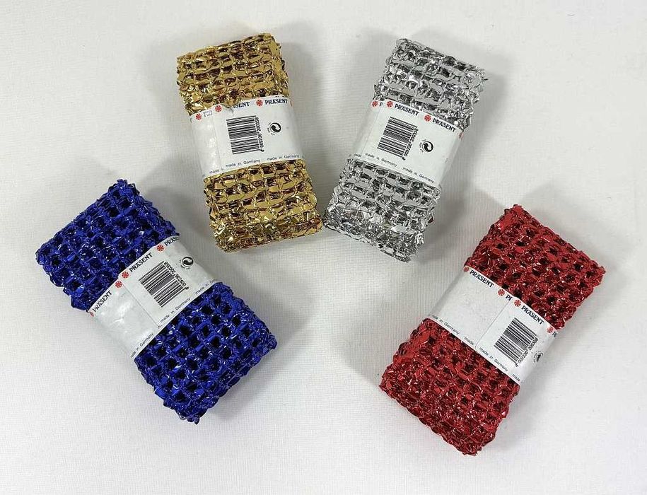 Wstążka - taśma 4 sztuki kolorowe