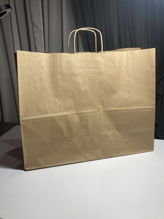 Крафтовые пакеты с ручкой