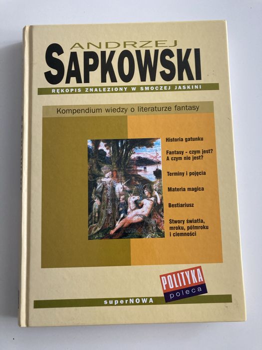 Andrzej Sapkowski, Rękopis znaleziony w Smoczej Jaskini, twarda oprawa, 2001