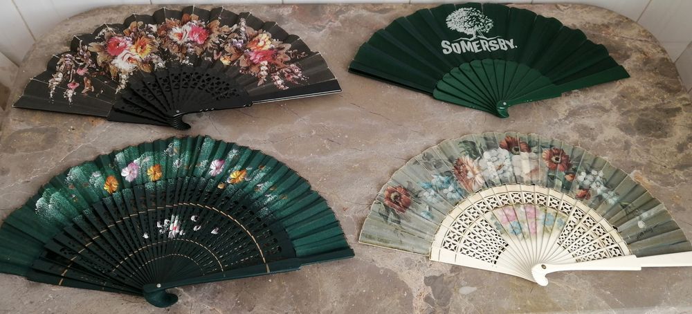 conjunto de leques. não envio cobranças