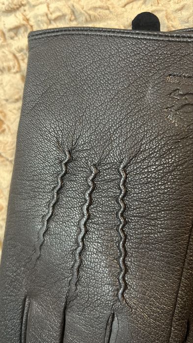 Рукавиці Deerskin шкіряні РОЗПРОДАЖ лайка натуральна шкіра на махровці