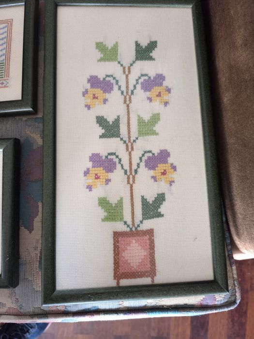 Lote de vários quadros ponto cruz