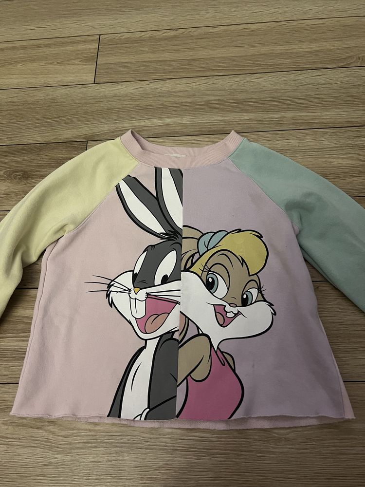 H M Looney Tunes krotka bluza krolik Bugs i Lola rozmiar 122 128cm. Siedlce OLX.pl