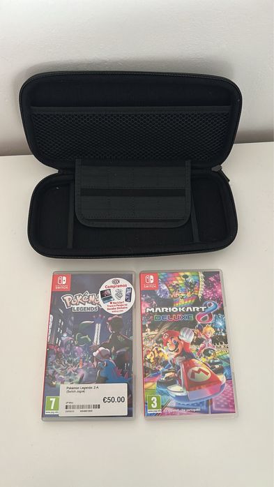 Nintendo Switch OLED+CAPA+JOGOS