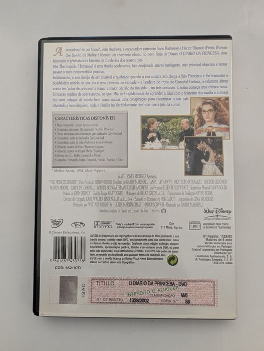 DVD O Diário da Princesa