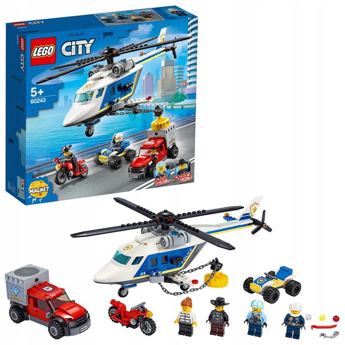 LEGO City 60243 Погоня на поліцейському гелікоптері