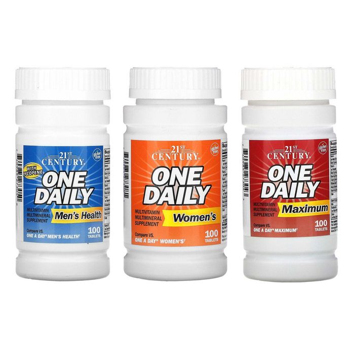 21st Century вітаміни One Daily ,  для жінок, чоловіків, 50+, 100шт