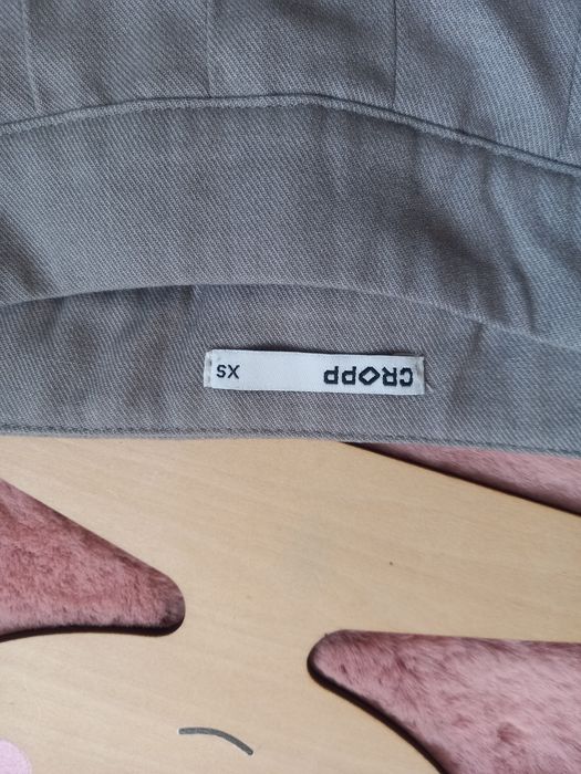 Spódniczka Cropp XS 34 plisowana mini szara uszkodzona
