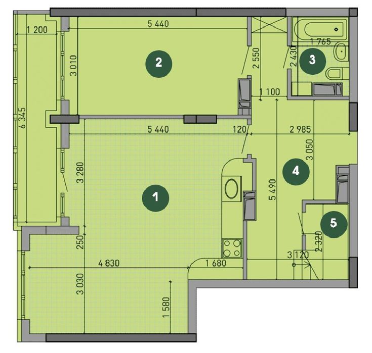 Багатокімнатна квартира за адресою (площа 155 м²) - Atlanta.ua - фото 4