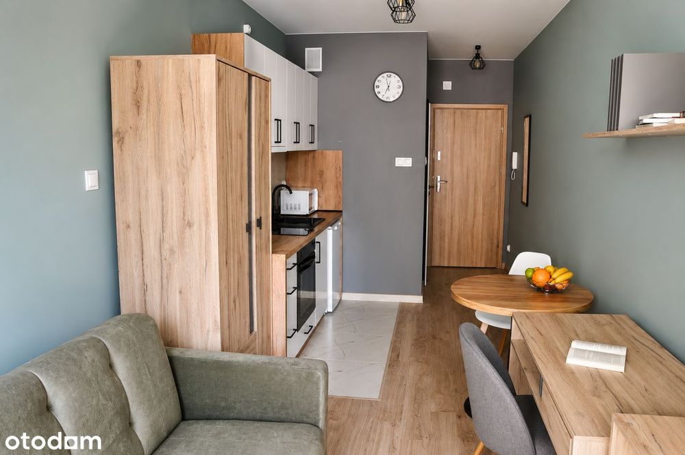 Komfortowa kawalerka Wólczańska NOWY blok BALKON Centrum CICHA lokal.
