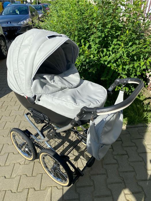 Wózek retro 2w1 (gondola+spacerówka)