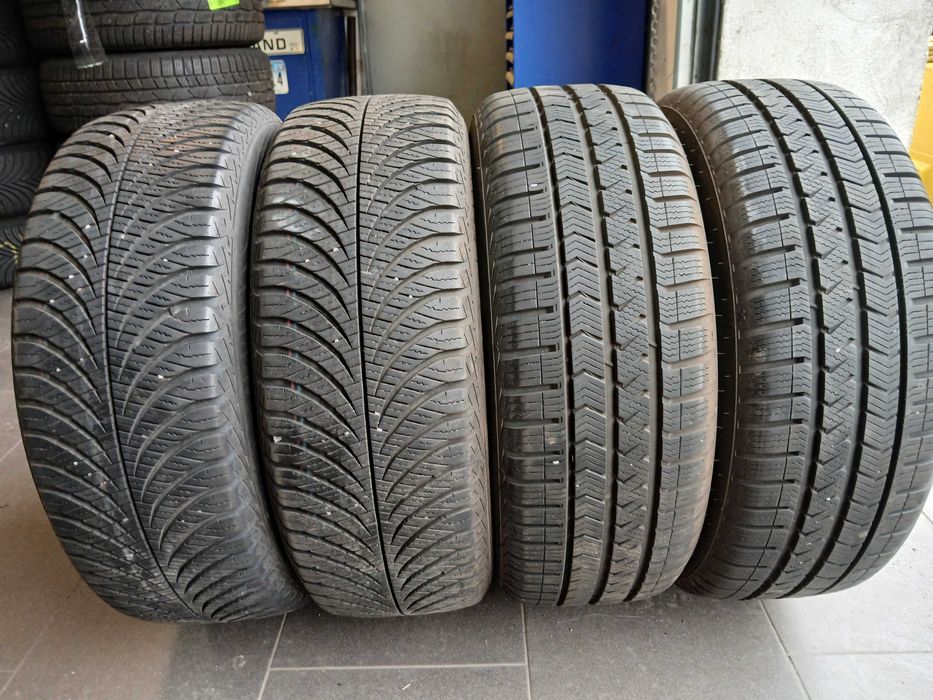 Opony wielosezonowe 195/55/16 Goodyear Vredestein 7mm 19 rok F-VAT