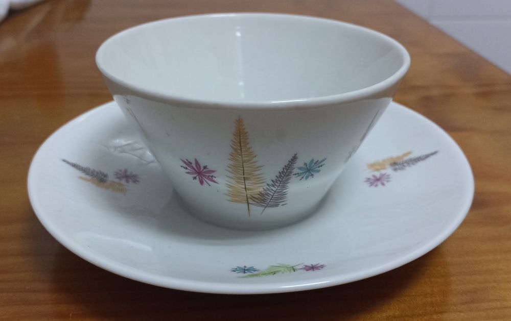 Molheira antiga verdadeira porcelana de Email de Limoges - anos 60s
