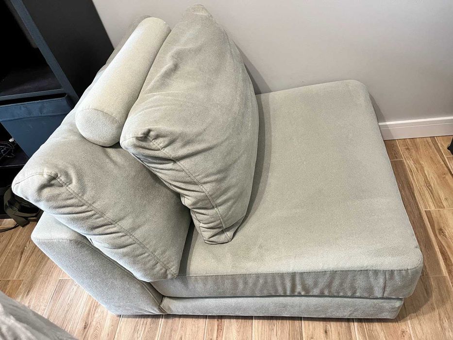 Fotel modułowy Befame Rio szary 93x110x88 bardzo dobry stan