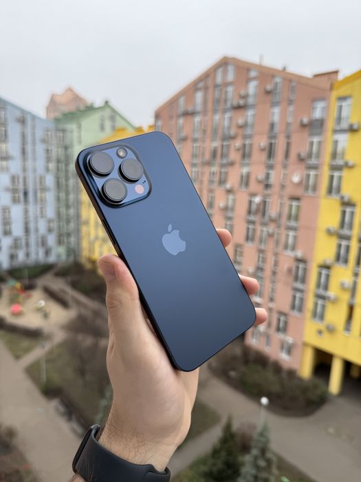 97% Аккум Идеал iPhone 15 Pro Max 256Gb Blue Titanium Neverlock Айфон