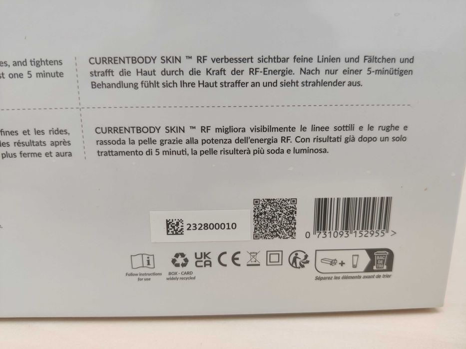 Апарат для омолодження CurrentBody Skin RF-ліфтинг в домашніх умовах