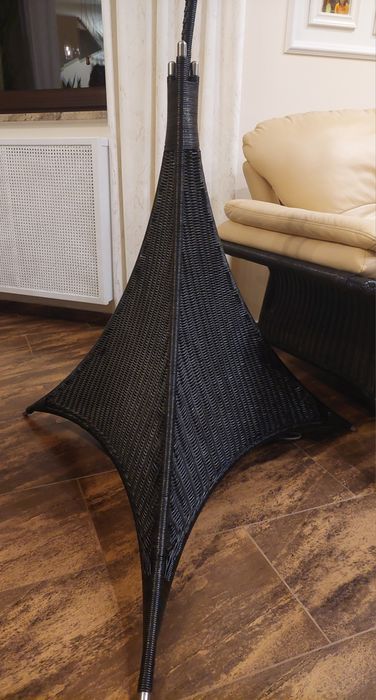 Lampa łukowa,podłogowa,stojąca KLER, rattan