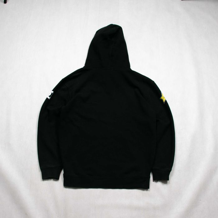 Y2k hoodie DC Rockstar bluza z kapturem M grunge sk8 print