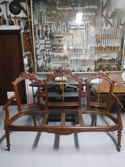 Canapé e cadeiras Luís XV